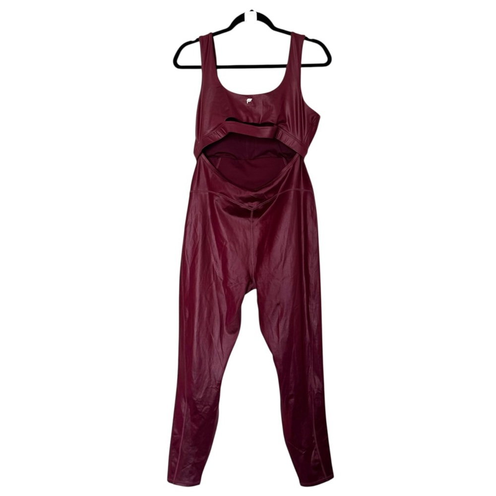 Fabletics Jumpsuit Motion365+ Shine Jumpsuit Burgundy - Picture 6 of 12